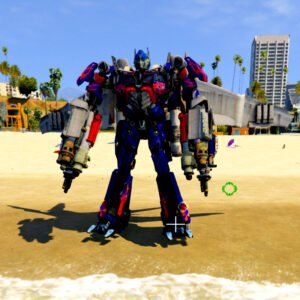 GTA5 MODS Optimus Prime With Jetpack